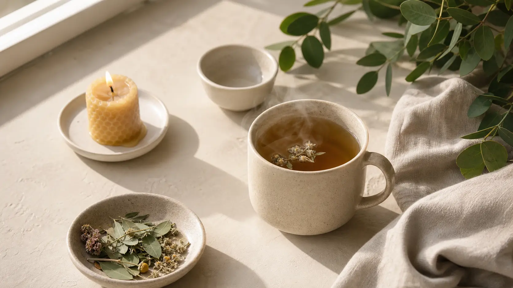 Une tasse de thé pour un rituel naturel Une tasse de thé pour un rituel naturel