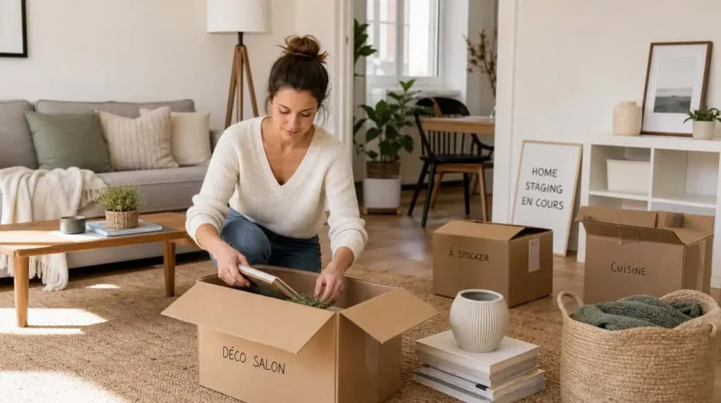 home staging soi-même DIY désencombrement et dépersonnalisation avant vente immobilière