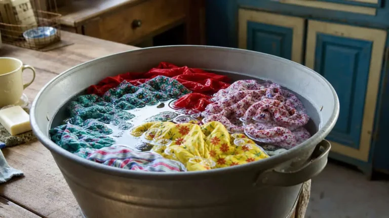 astuce grand-mère pour linge déteint dans une bassine avec vinaigre blanc