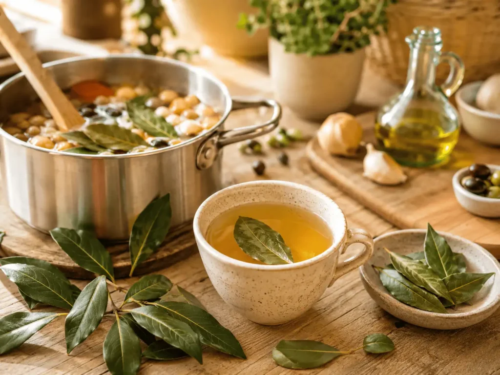 comment utiliser feuille de laurier tisane infusion cuisine quotidien