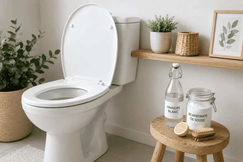 déboucher toilettes naturellement sans marc de café