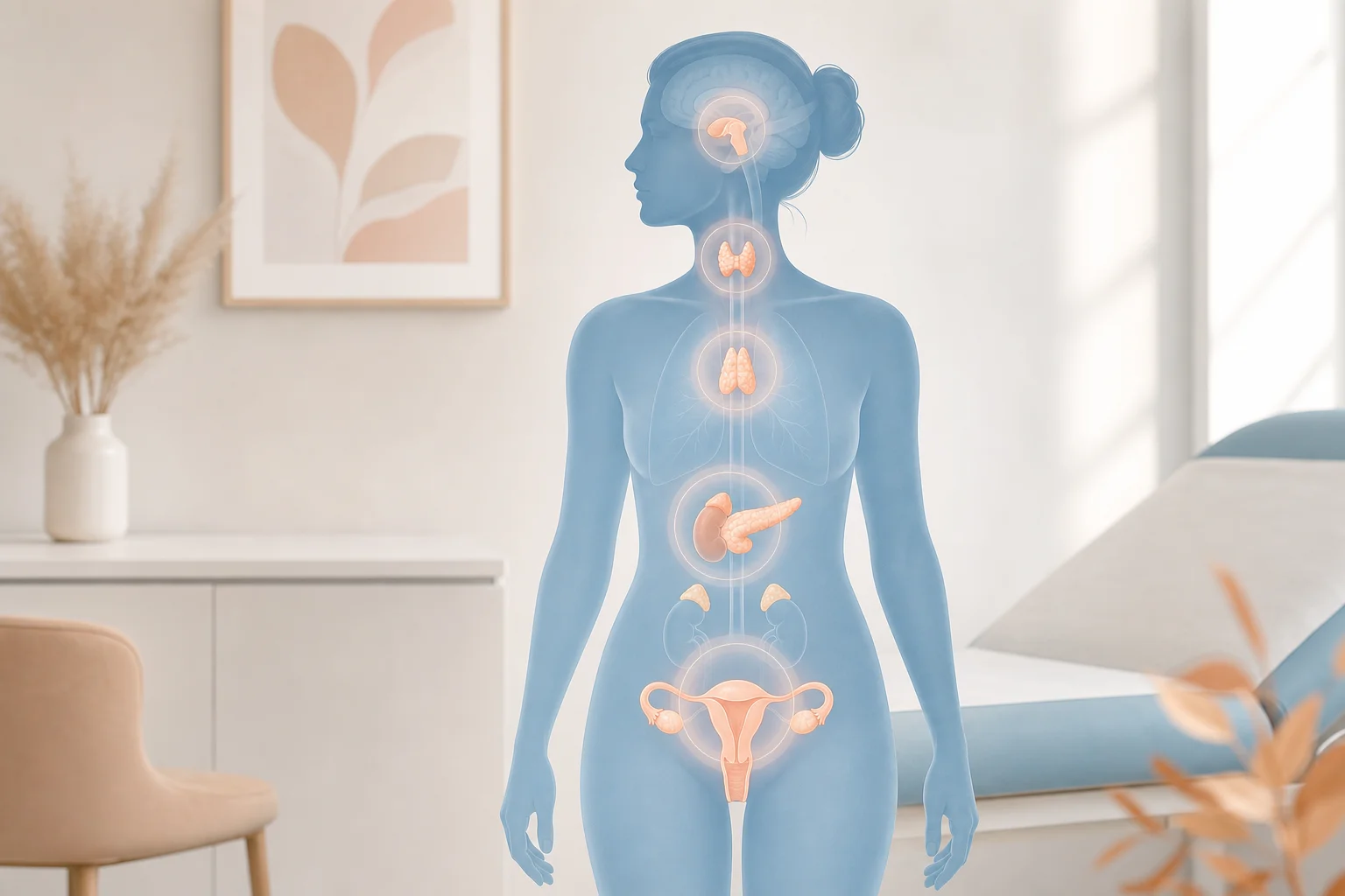 Hormones et baisse de libido : le lien expliqué Schéma des causes hormonales de la baisse de libido femme