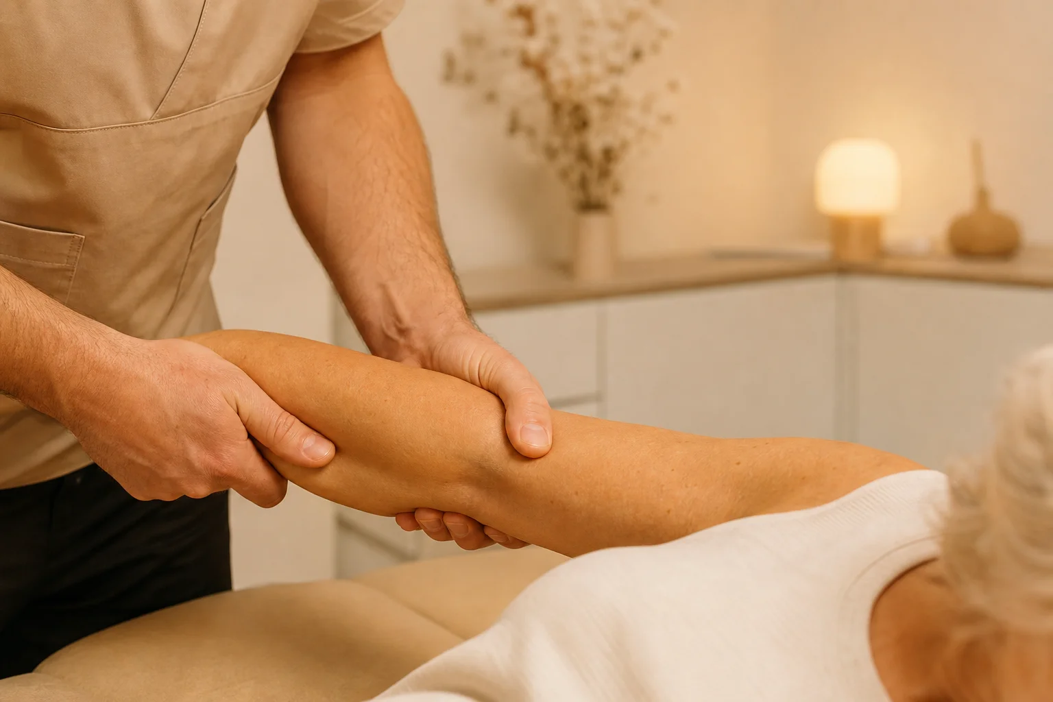 Les gestes précis du drainage lymphatique Technique de drainage lymphatique manuel sur le bras