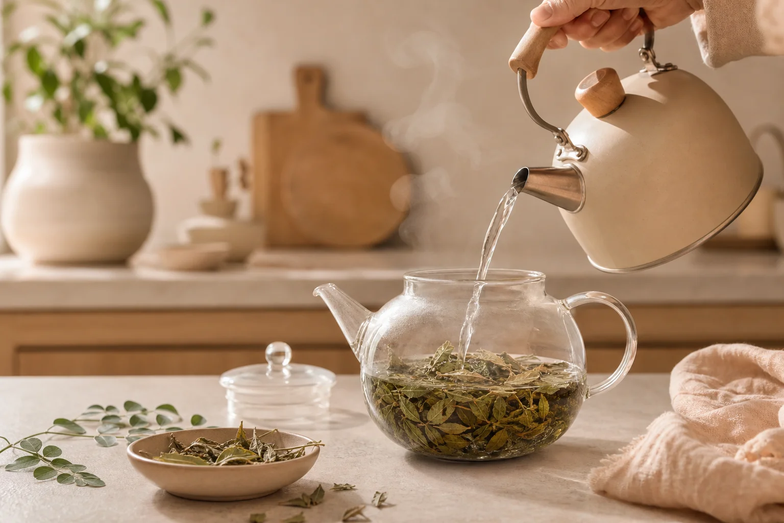 préparation tisane moringa bienfaits thé ou tisane maison